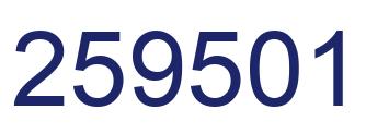 Número 259501 imagen azul
