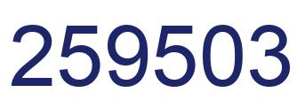 Número 259503 imagen azul