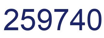 Número 259740 imagen azul