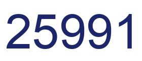 Number 25991 blue image