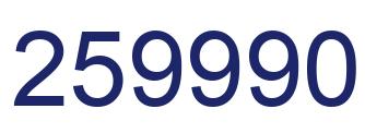 Number 259990 blue image