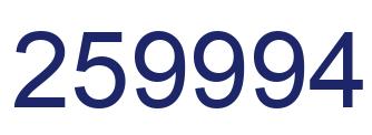 Number 259994 blue image