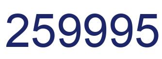 Number 259995 blue image