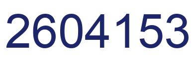 Número 2604153 imagen azul