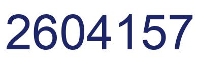 Número 2604157 imagen azul