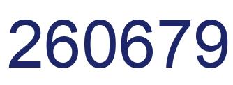 Number 260679 blue image