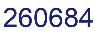 Number 260684 blue image