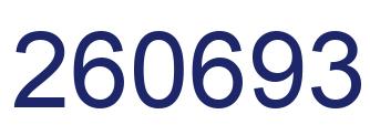 Number 260693 blue image