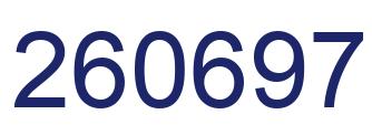 Number 260697 blue image