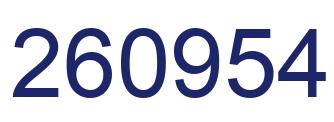 Number 260954 blue image