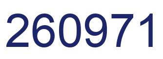 Number 260971 blue image
