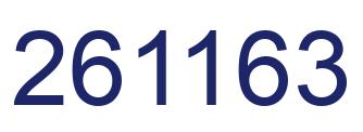 Number 261163 blue image