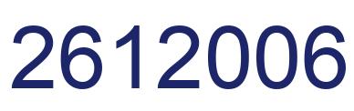 Número 2612006 imagen azul