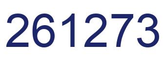 Number 261273 blue image