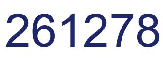 Number 261278 blue image