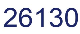 Número 26130 imagen azul