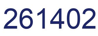 Número 261402 imagen azul