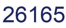 Número 26165 imagen azul