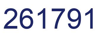 Number 261791 blue image