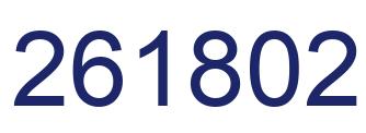 Number 261802 blue image
