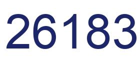 Número 26183 imagen azul