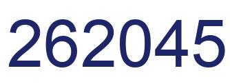 Number 262045 blue image