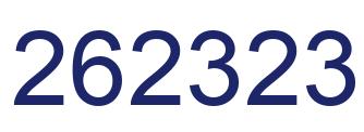 Number 262323 blue image