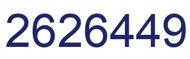 Number 2626449 blue image