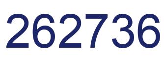 Number 262736 blue image