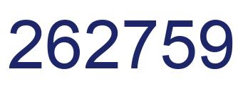 Number 262759 blue image