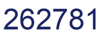Number 262781 blue image