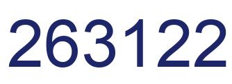 Número 263122 imagen azul