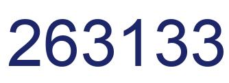Número 263133 imagen azul