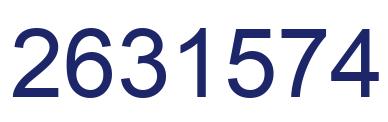 Number 2631574 blue image