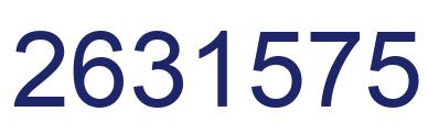 Number 2631575 blue image