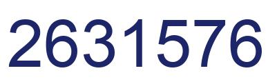 Number 2631576 blue image