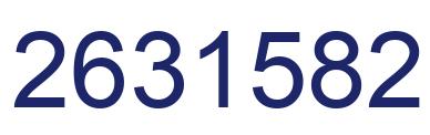 Number 2631582 blue image