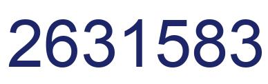 Number 2631583 blue image