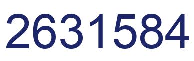 Number 2631584 blue image