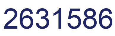 Number 2631586 blue image