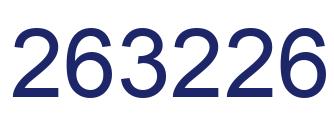 Number 263226 blue image