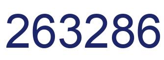Number 263286 blue image