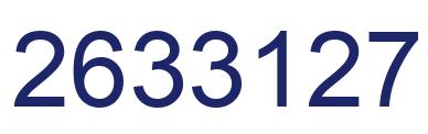 Número 2633127 imagen azul