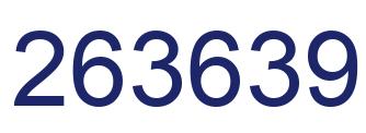 Number 263639 blue image