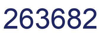 Number 263682 blue image