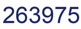 Número 263975 imagen azul