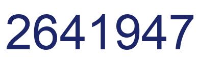 Número 2641947 imagen azul