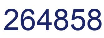 Número 264858 imagen azul