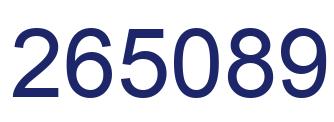 Número 265089 imagen azul