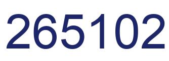 Número 265102 imagen azul